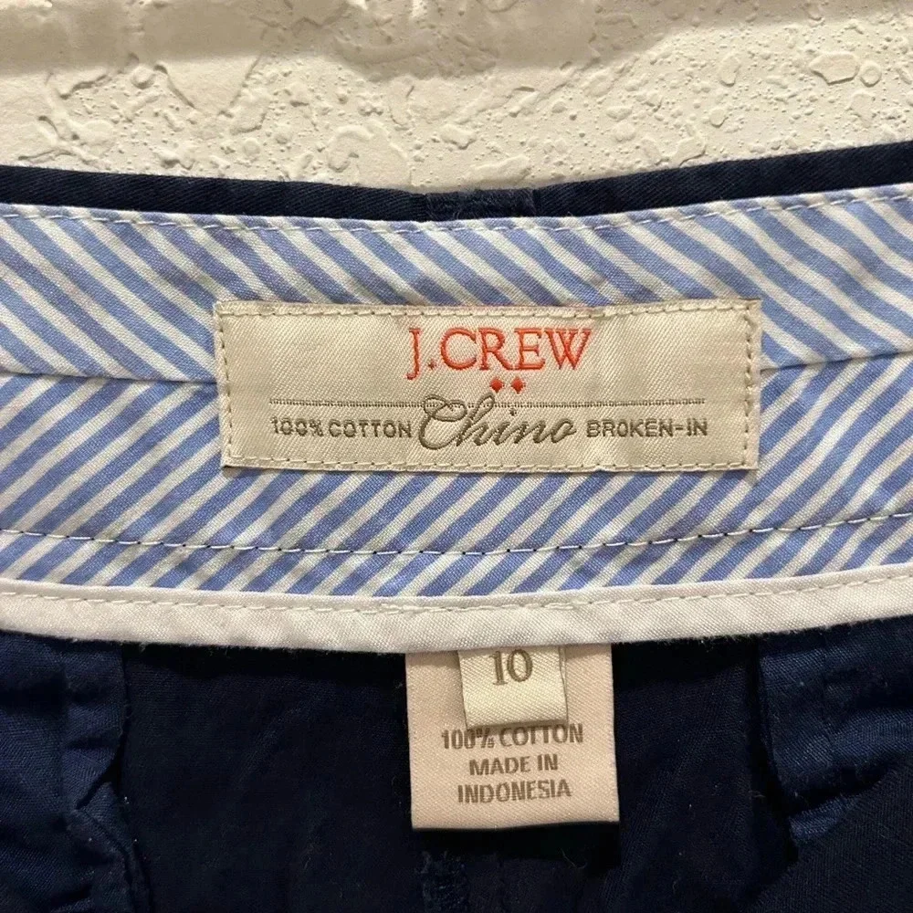 J. Crew Navy Chino Short